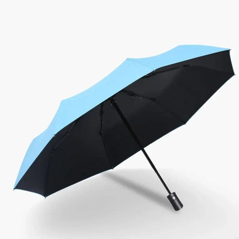 Compact Travel Umbrella Automatic Open-Close Wind-Resistant & UV-Coated