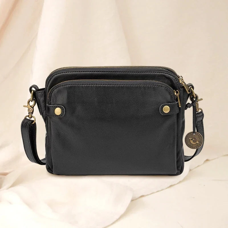 Crossbody Bag Three-Layer Convertible RFID-Blocking