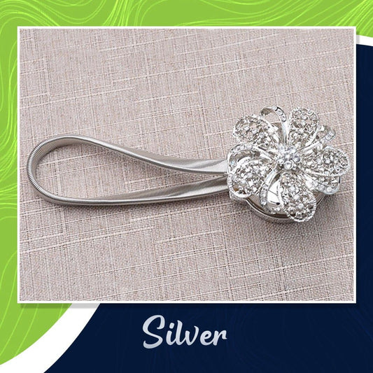 Curtain Tieback Magnetic Steel Cable & Rhinestone