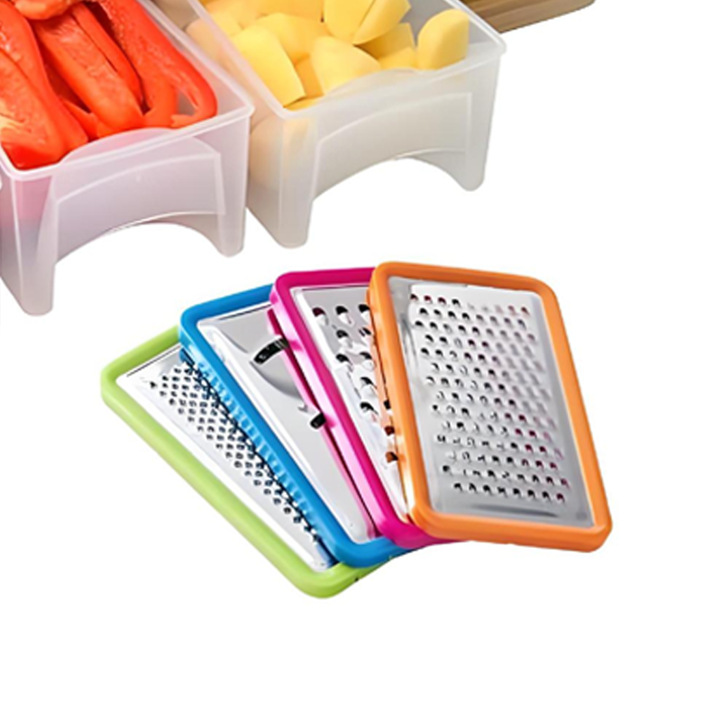 Cutting Board Bamboo 4 Graters & Pull-Out Boxes
