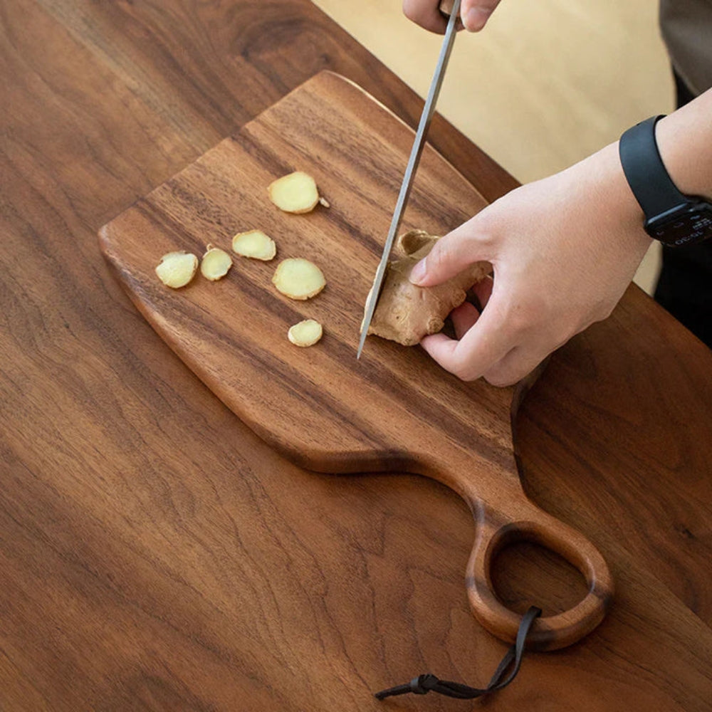 Cutting Board Set Solid Walnut Loop Handle