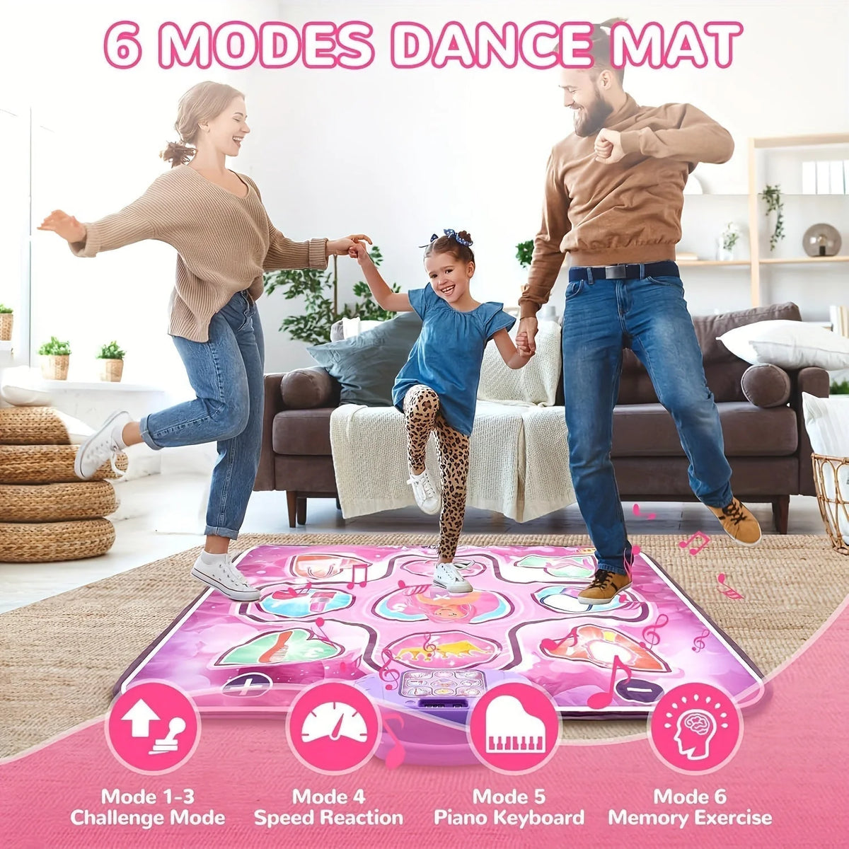 Dance Mat Musical Scoring Screen-Free Active Play