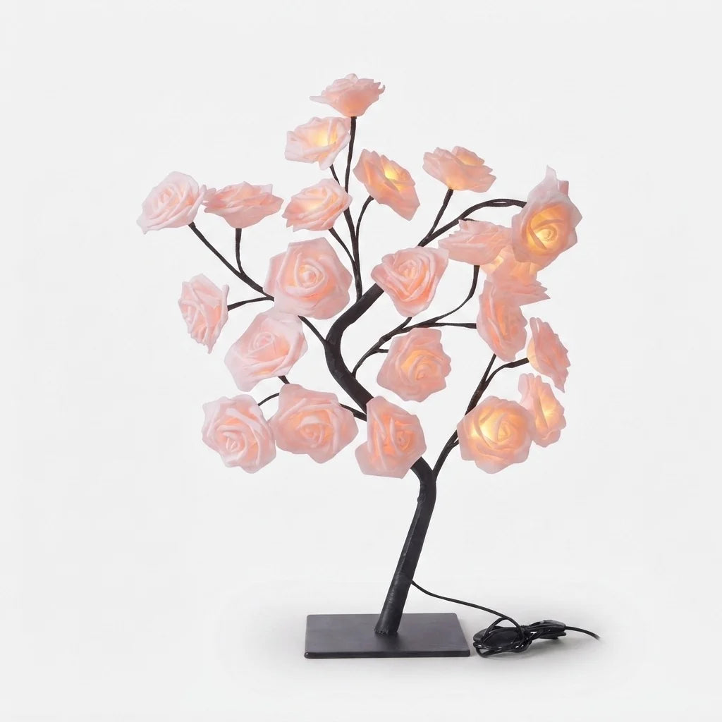 Decorative Night Light Rose Tree Warm LED USB Powered