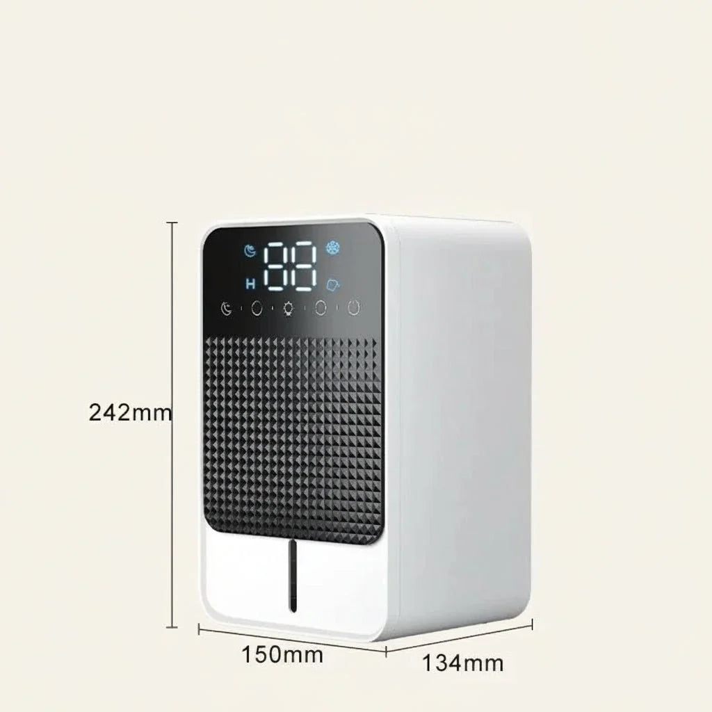 Dehumidifier Compact 1500ml Tank LED Touch Panel
