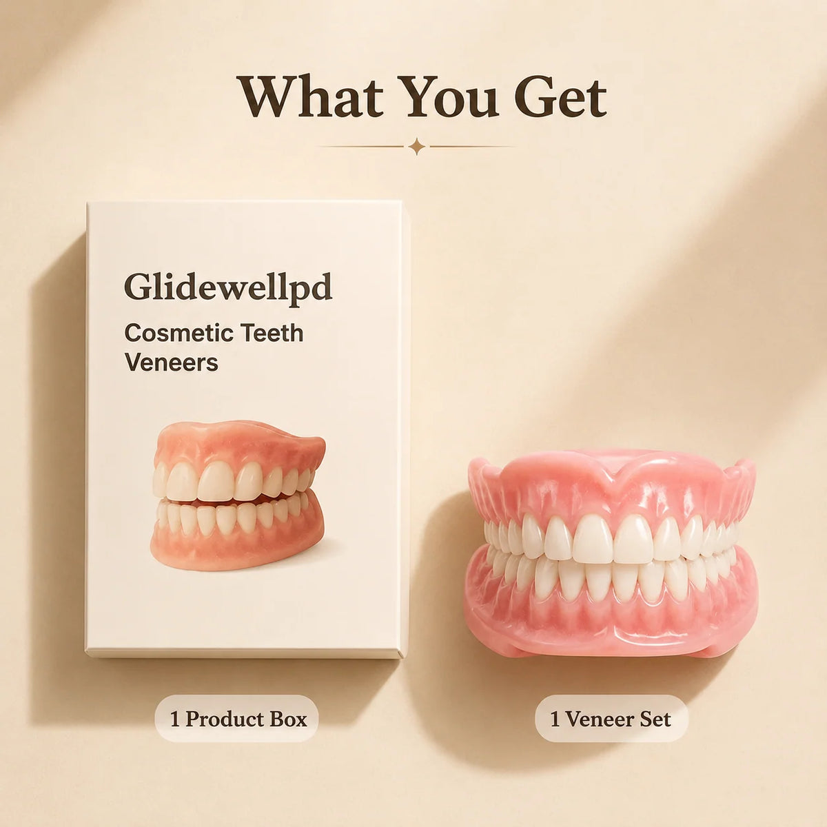 Denture Set Full Upper & Lower Adhesive-Free Suction Hold
