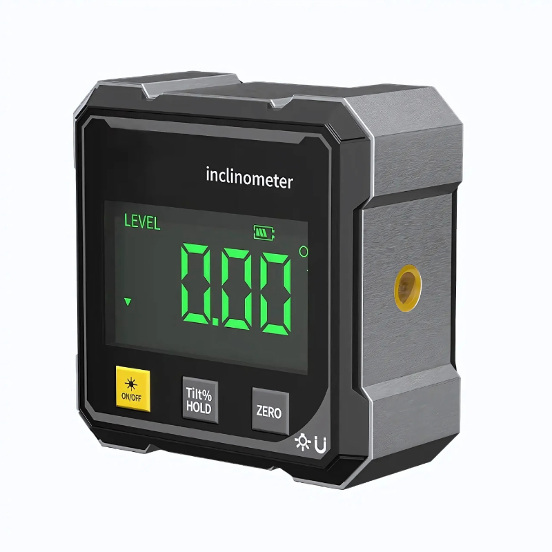 Digital Angle Gauge Laser Guide, LCD Display & Magnetic Base