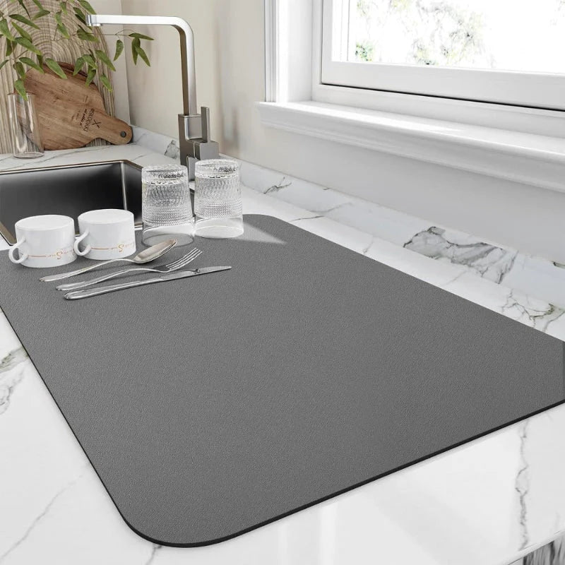 Dish Drying Mat Absorbent Quick-Drying Non-Slip
