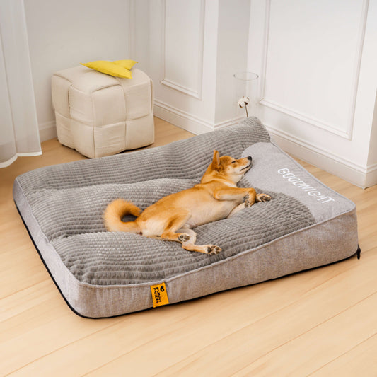 Dog Bed Orthopedic Raised Edges Machine Washable Cover