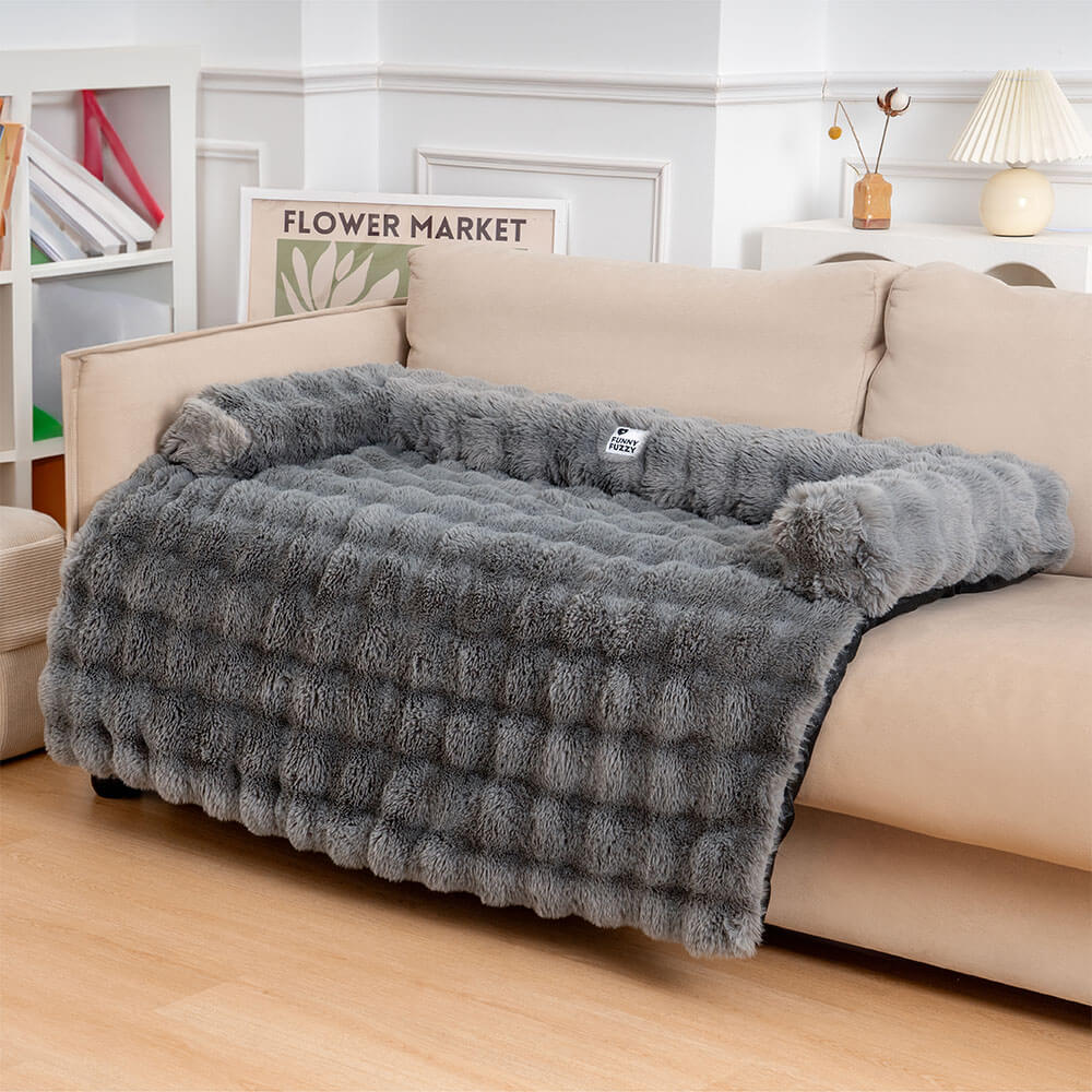 Dog Bed Ultra-Soft Plush Non-Slip Sofa Protector