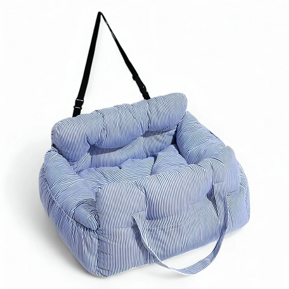 Dog Car Seat Elevated Booster Washable Cover & Water-Repellent Lining