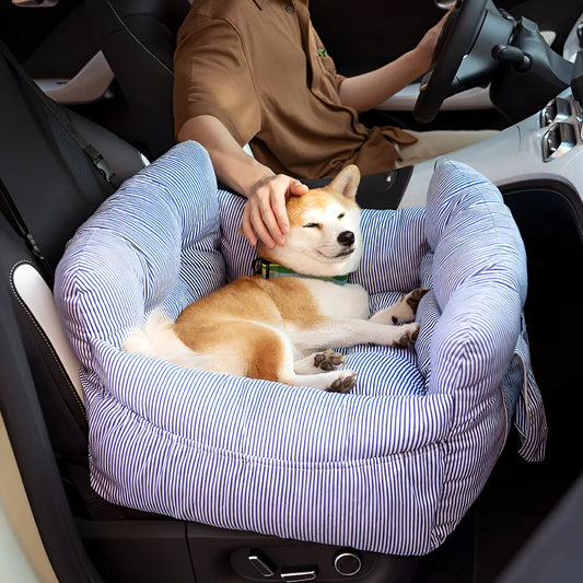 Dog Car Seat Elevated Booster Washable Cover & Water-Repellent Lining