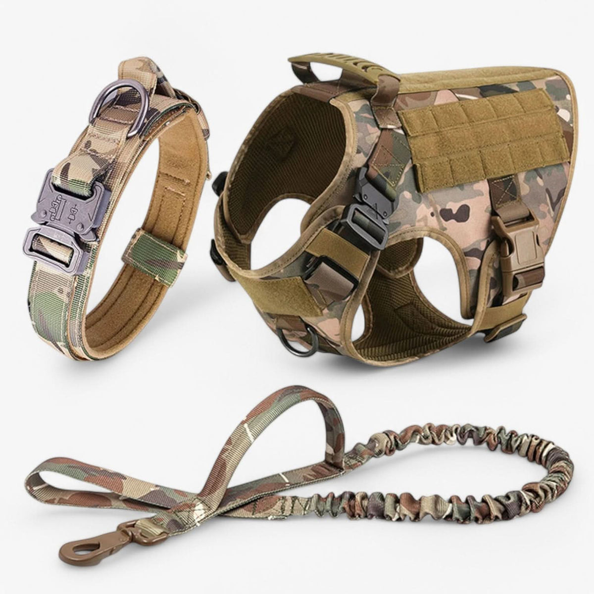 Dog Harness Tactical Vest Adjustable Reflective Control Handle