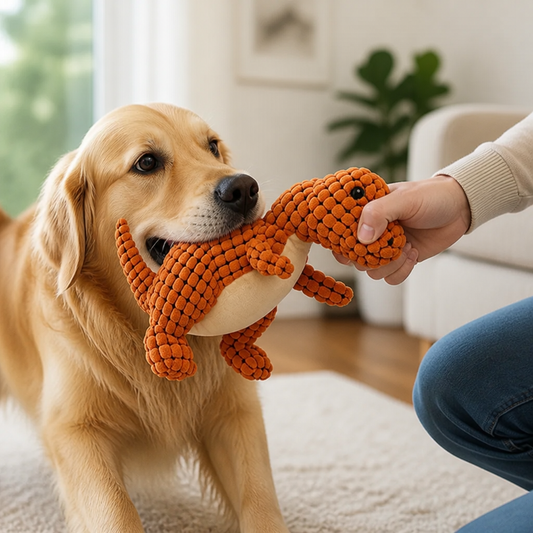 Dog Toy Dinosaur Squeaker Knobby Texture
