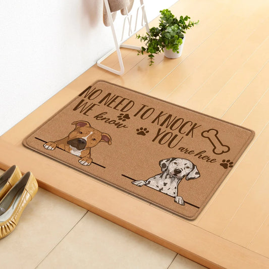 Doormat Personalized Pet Illustration