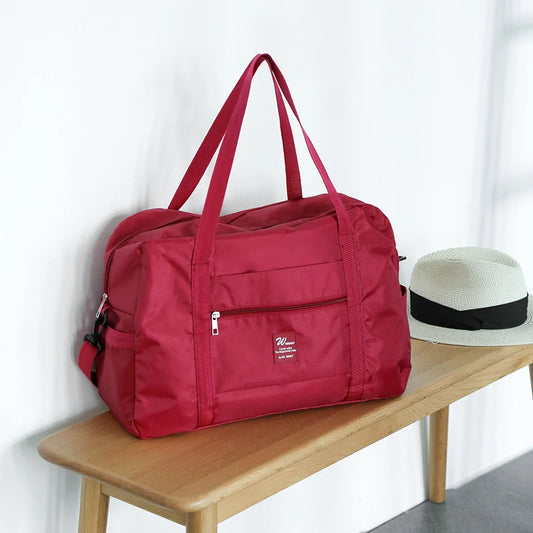 Duffel Bag Water-Resistant Multiple Pockets Removable Shoulder Strap