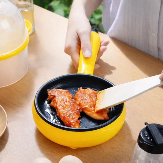 Electric Frying Pan Mini Fast Heating Non-Stick Auto Shut-Off