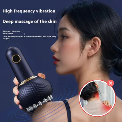 Electric Massager Rechargeable Heat Vibration & Pulse