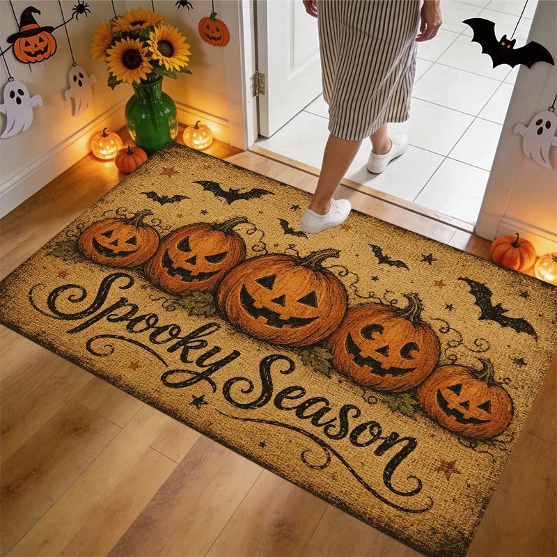 Entry Mat Christmas Gingerbread Design Non-Slip Backing