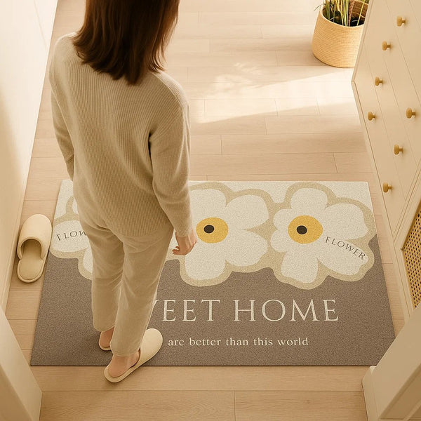 Entryway Doormat Non-Slip & Machine Washable Soft Surface