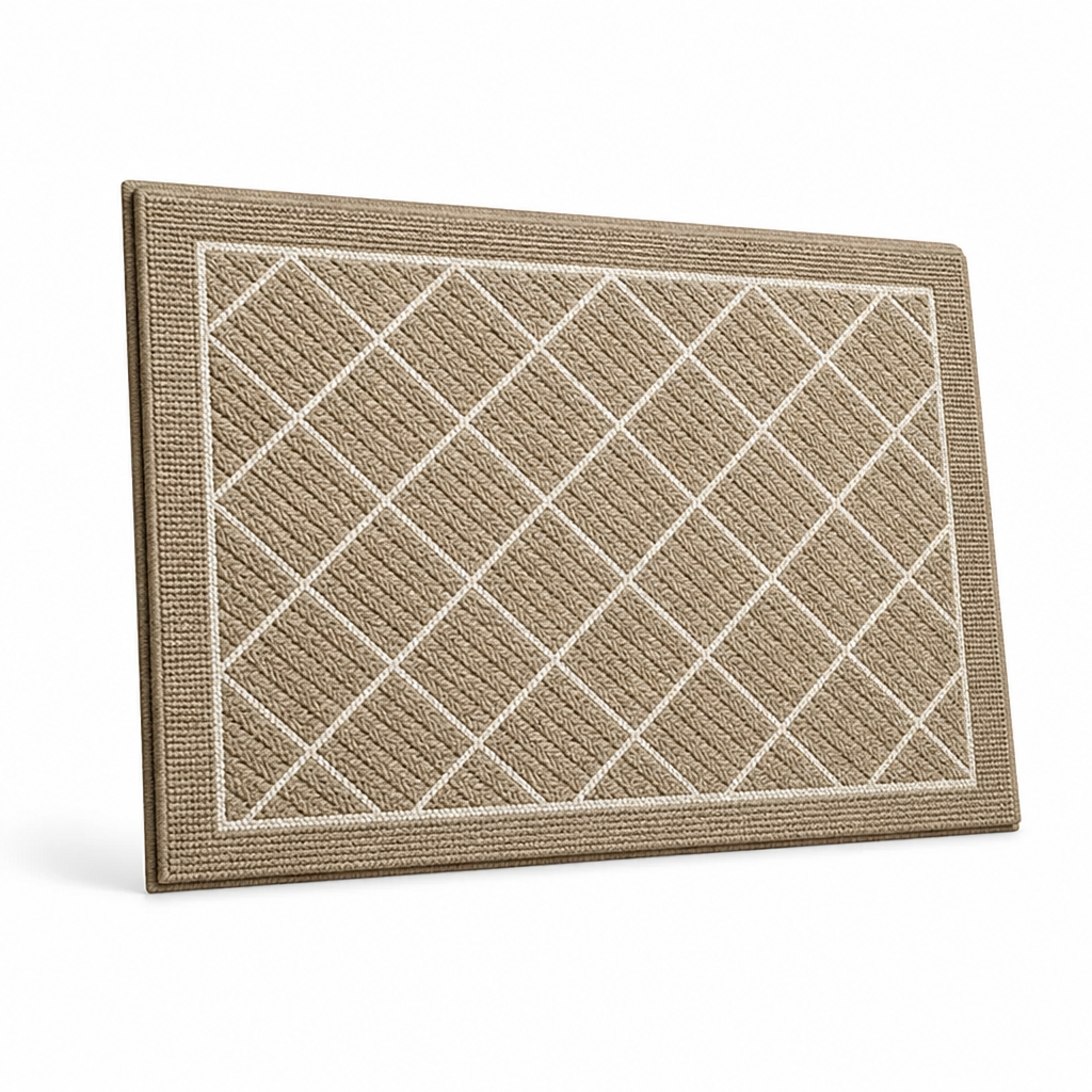 Entryway Mat Geometric Design Non-Slip Backing