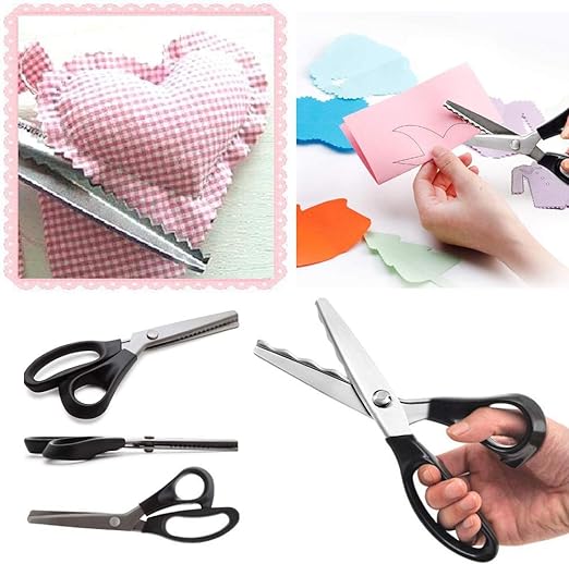 Fabric Pinking Shears Precision Serrated Blades & Ergonomic Handle