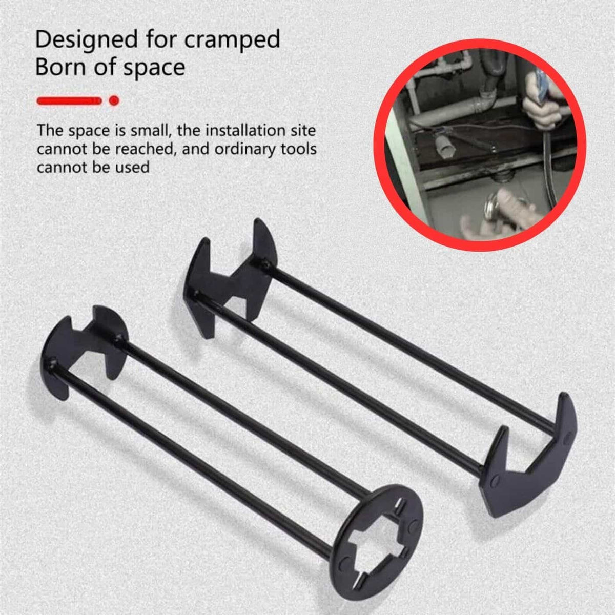 Faucet Wrench Extra-Long 360 Degree Universal Fit