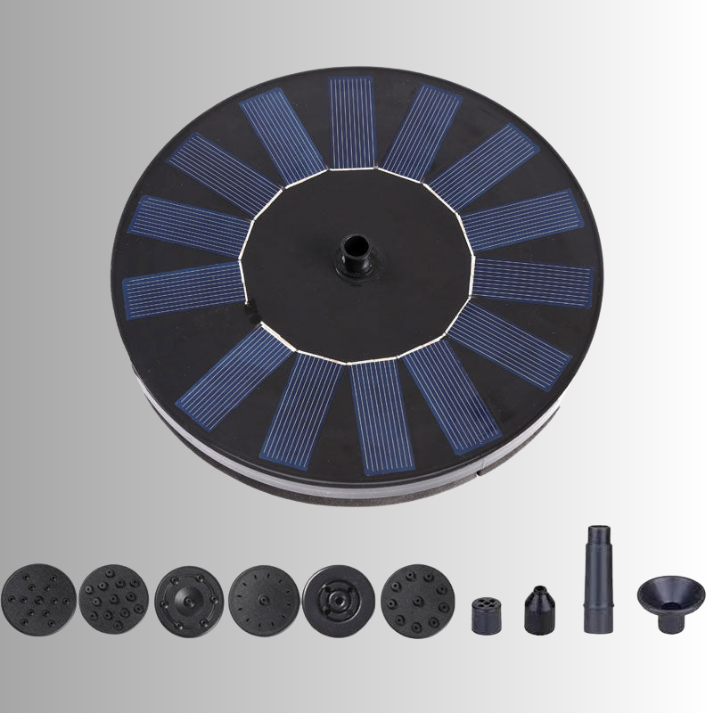 Floating Fountain Solar-Powered Bird-Friendly 17cm Diameter