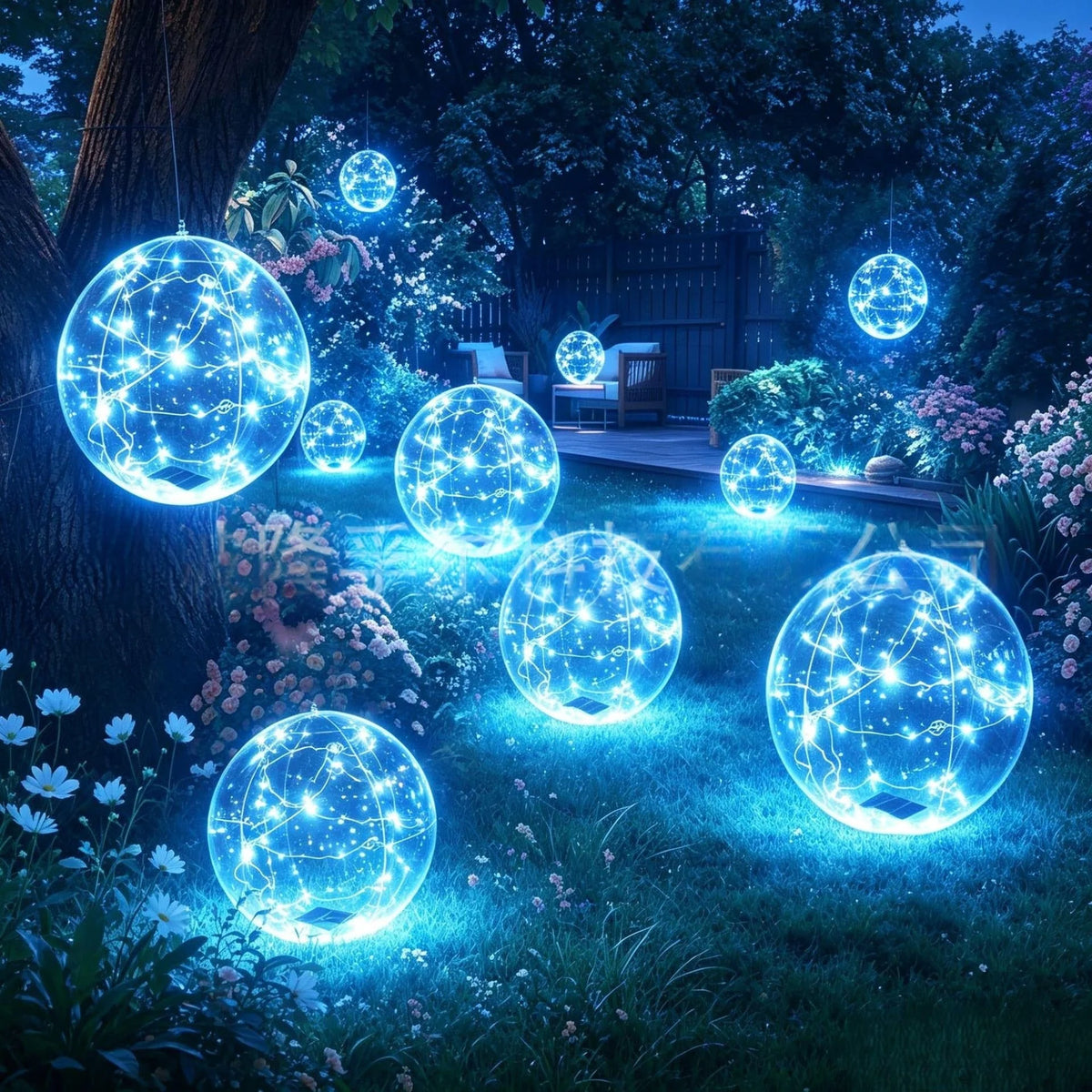 Floating Pool Light Solar-Powered Inflatable Waterproof LED