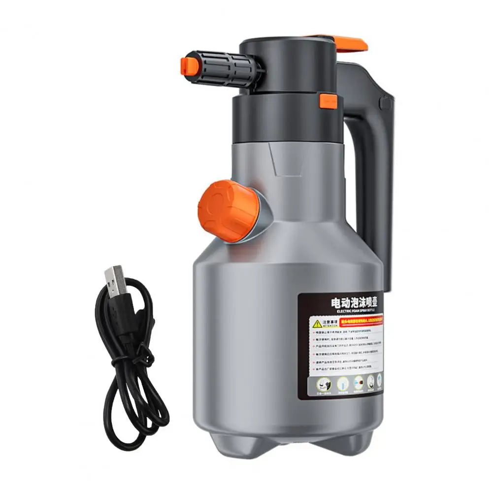 Foam Spray Bottle 2 Liter Adjustable Nozzle USB Rechargeable