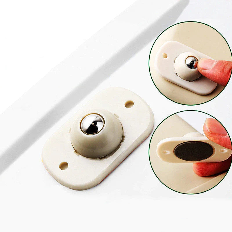 Furniture Glides Ball Bearing Self Adhesive Set of 8