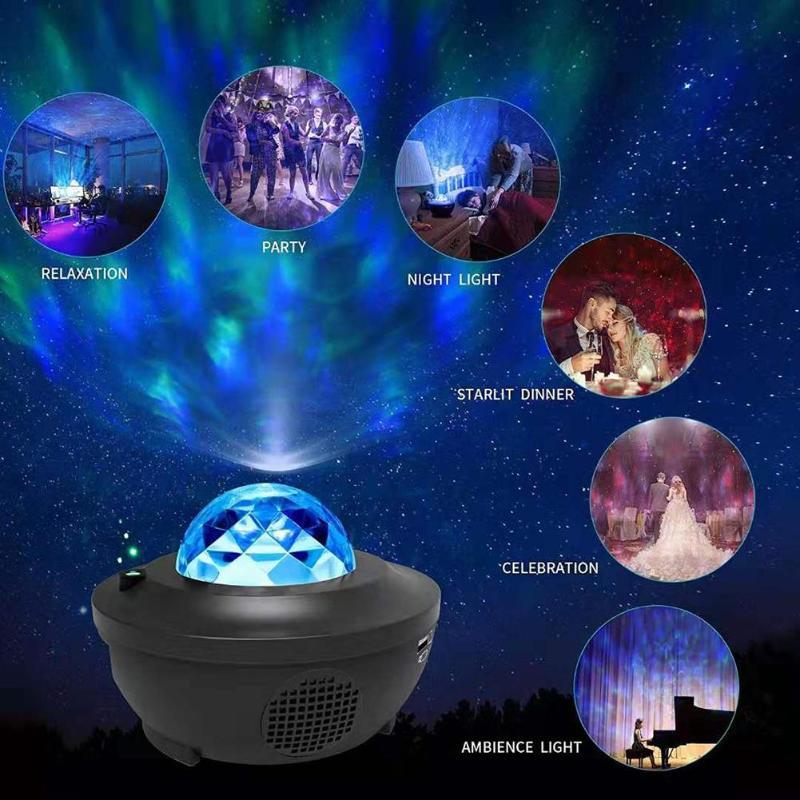 Galaxy Projector Ocean Wave & Starry Sky Bluetooth Speaker