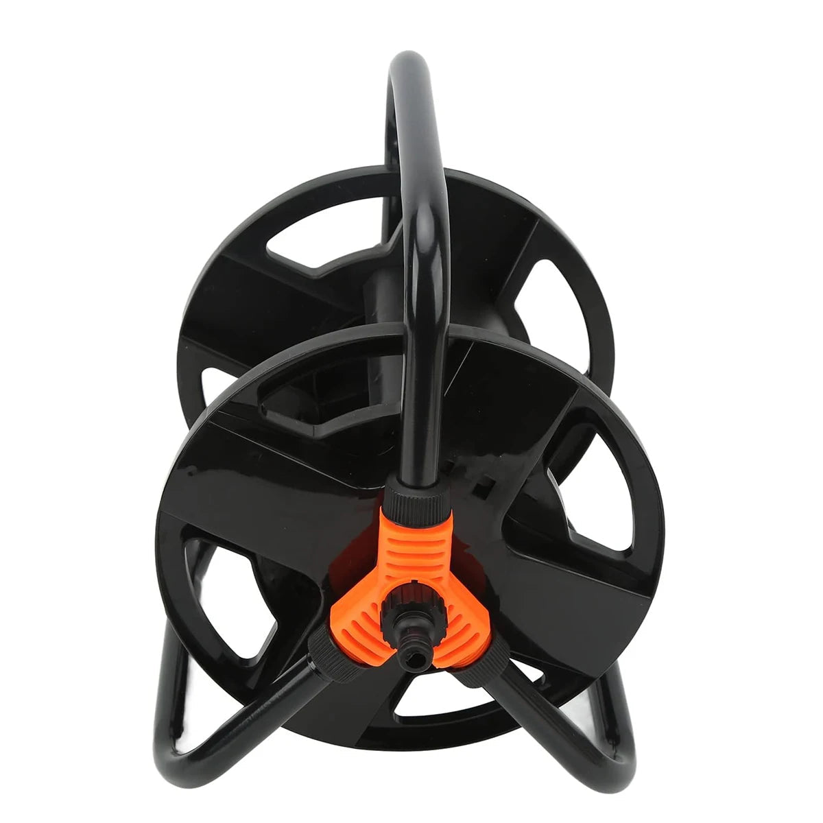 Garden Hose Reel Freestanding Crank Handle & Hose Guide