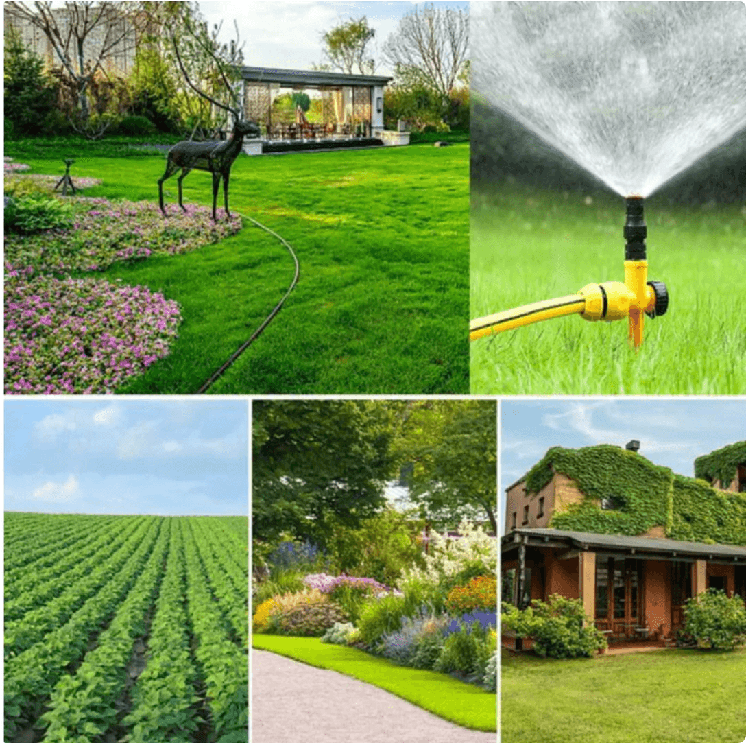 Garden Sprinkler 360° Rotating Adjustable Set of 4