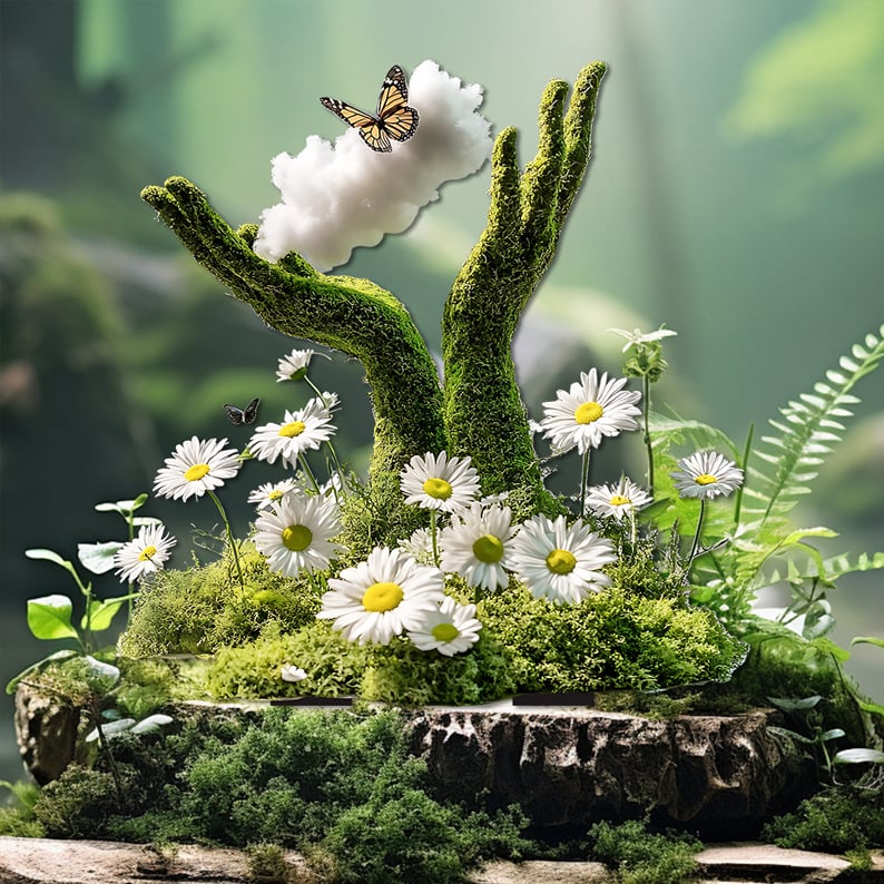 Garden Stake Weather-Resistant Acrylic Fairy-Tale Design