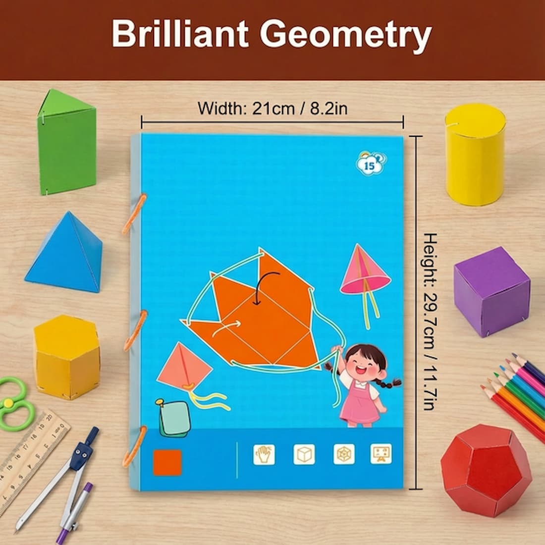 Geometry Book 3D Pull-String Models