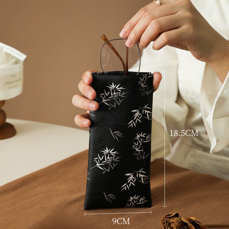 Glasses Case Self-Closing Scratch-Resistant Microfiber Lined