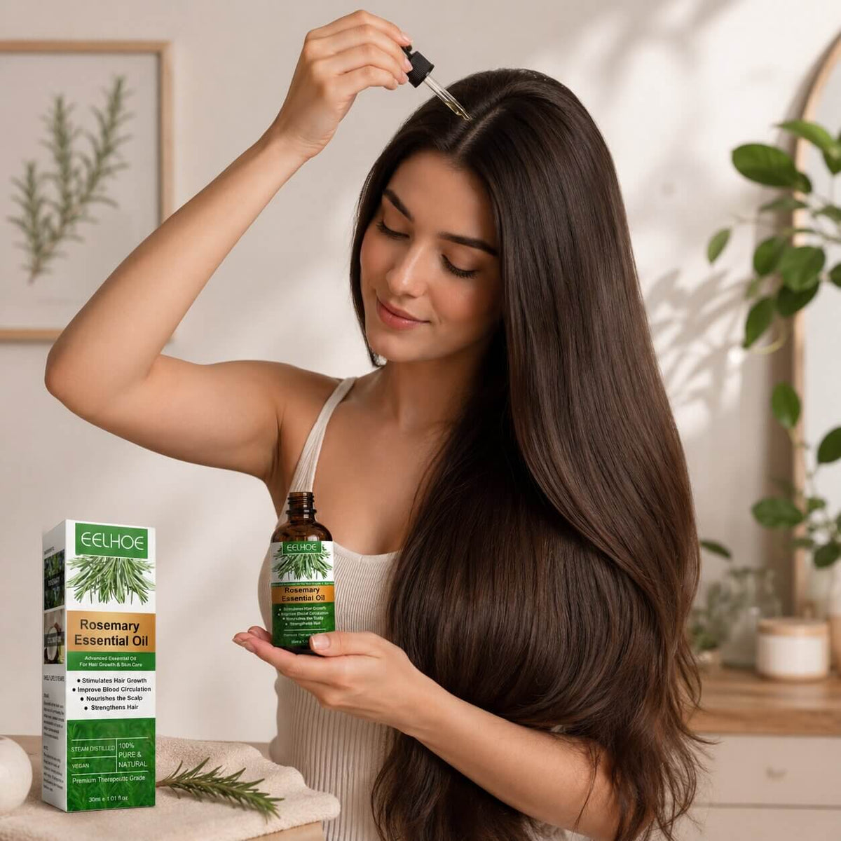 Hair Growth Oil Rosemary Lightweight Scalp-Nourishing