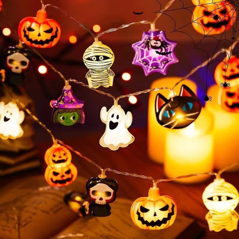 Halloween String Lights Battery-Powered Warm White