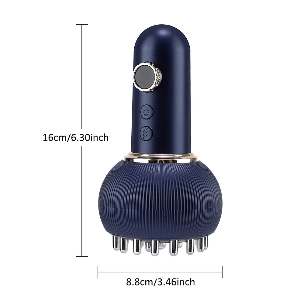 Handheld Massager Cordless Heat & Red Light Stainless Steel
