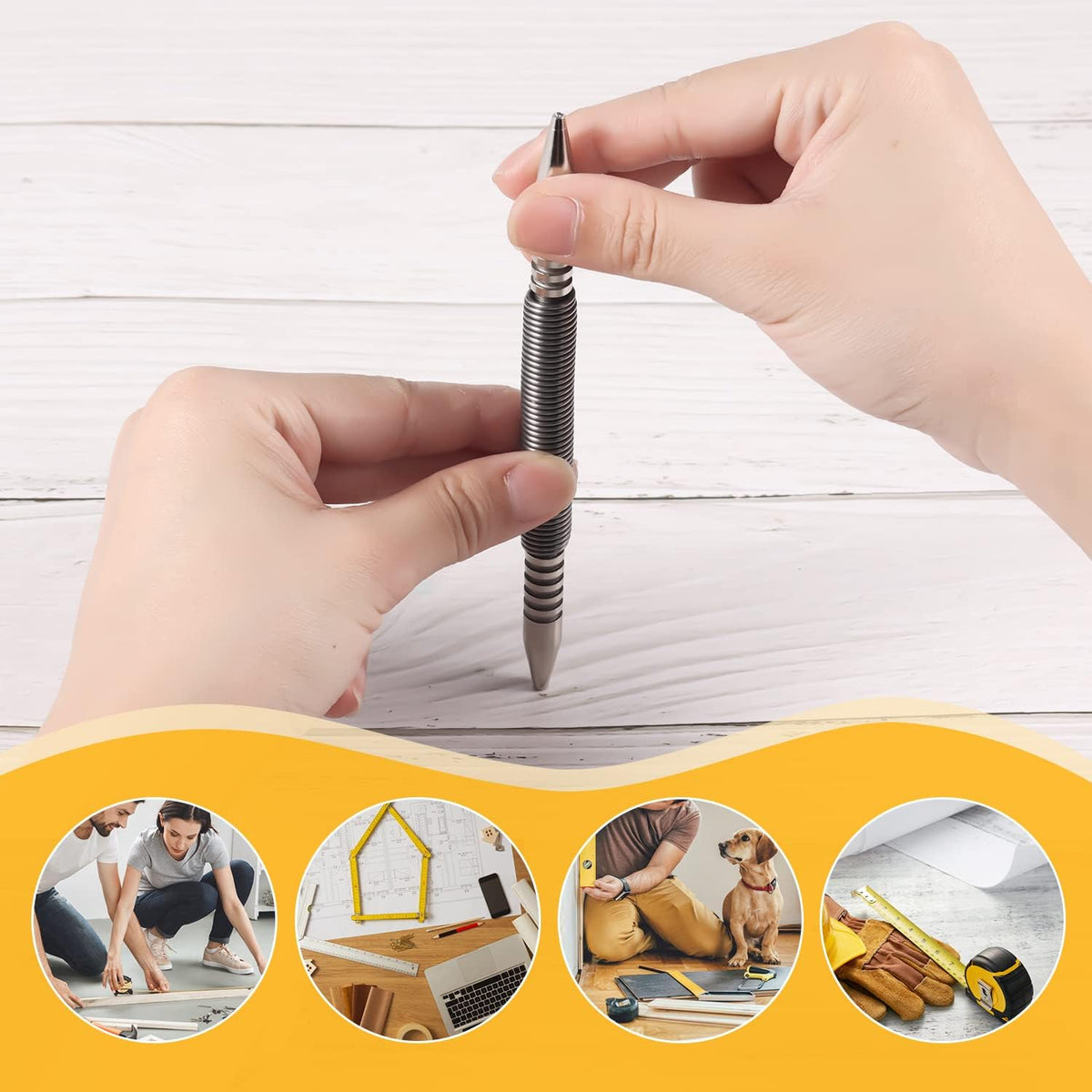 Handheld Nailer Spring-Assisted Compact Two Interchangeable Tips