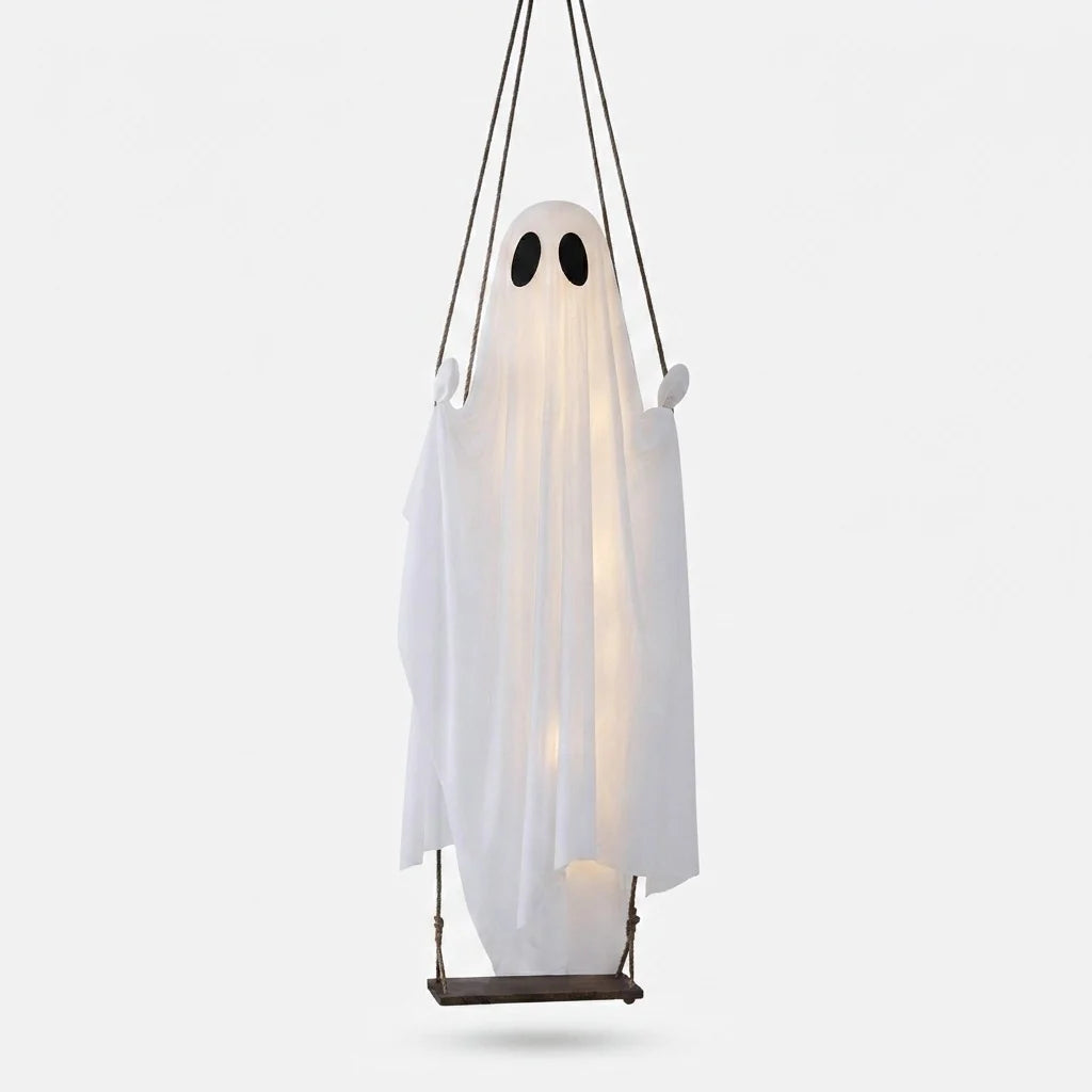 Hanging Ghost Weather-Resistant Textile Integrated LED & Remote Control