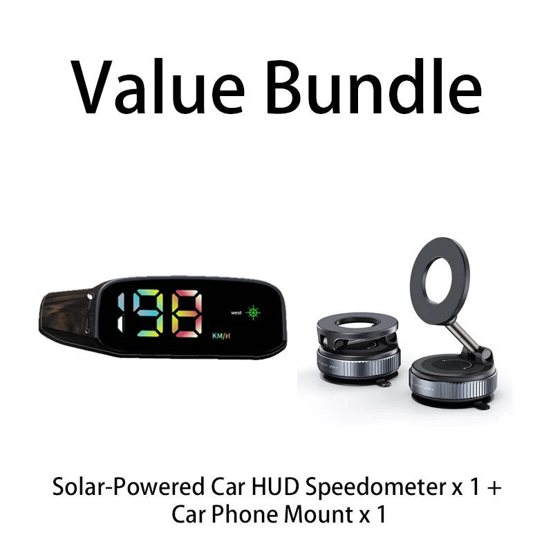 Head-Up Display Speedometer GPS-Based Solar & USB-C