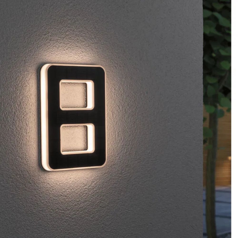 Illuminated House Number Warm White LED 12V Hardwired