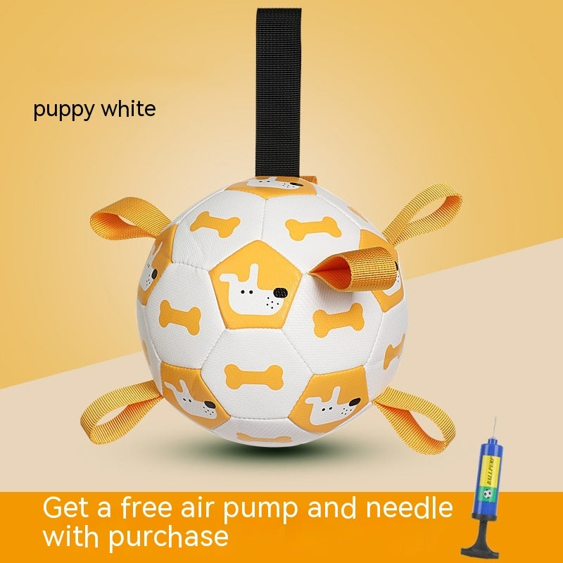 Inflatable Soccer Ball Non-Toxic PU Nylon Ribbons Pump Included