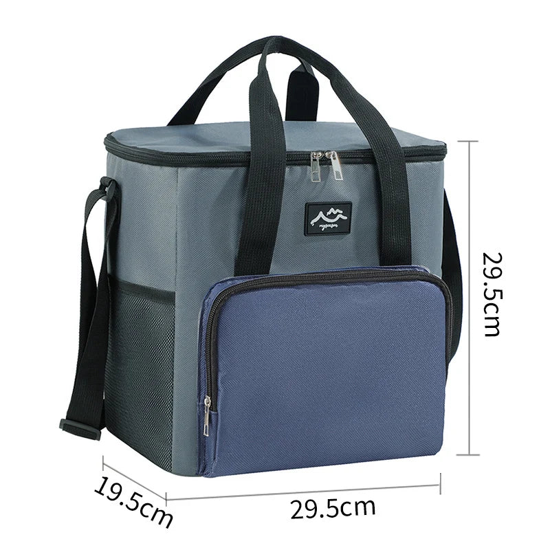 Insulated Cooler Bag 30L Waterproof External Pocket