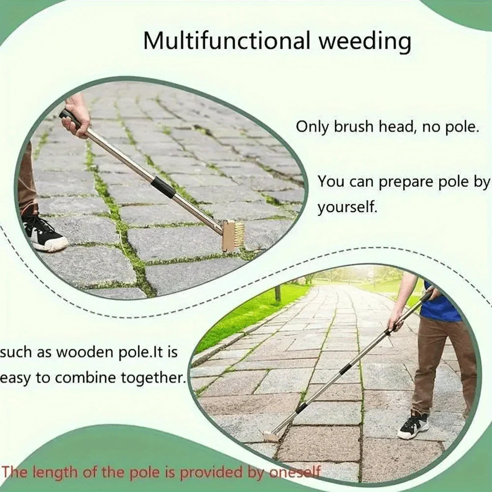 Joint Weed Removal Tool Long-Handled Durable Metal Scraper