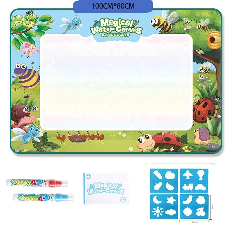 Kids' Water Drawing Mat Reusable Water-Only Quick-Drying Fabric