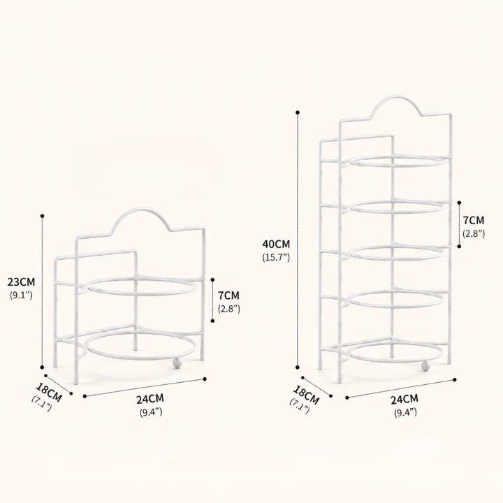 Kitchen Prep Rack Stepped Multi-Tier Space-Saving