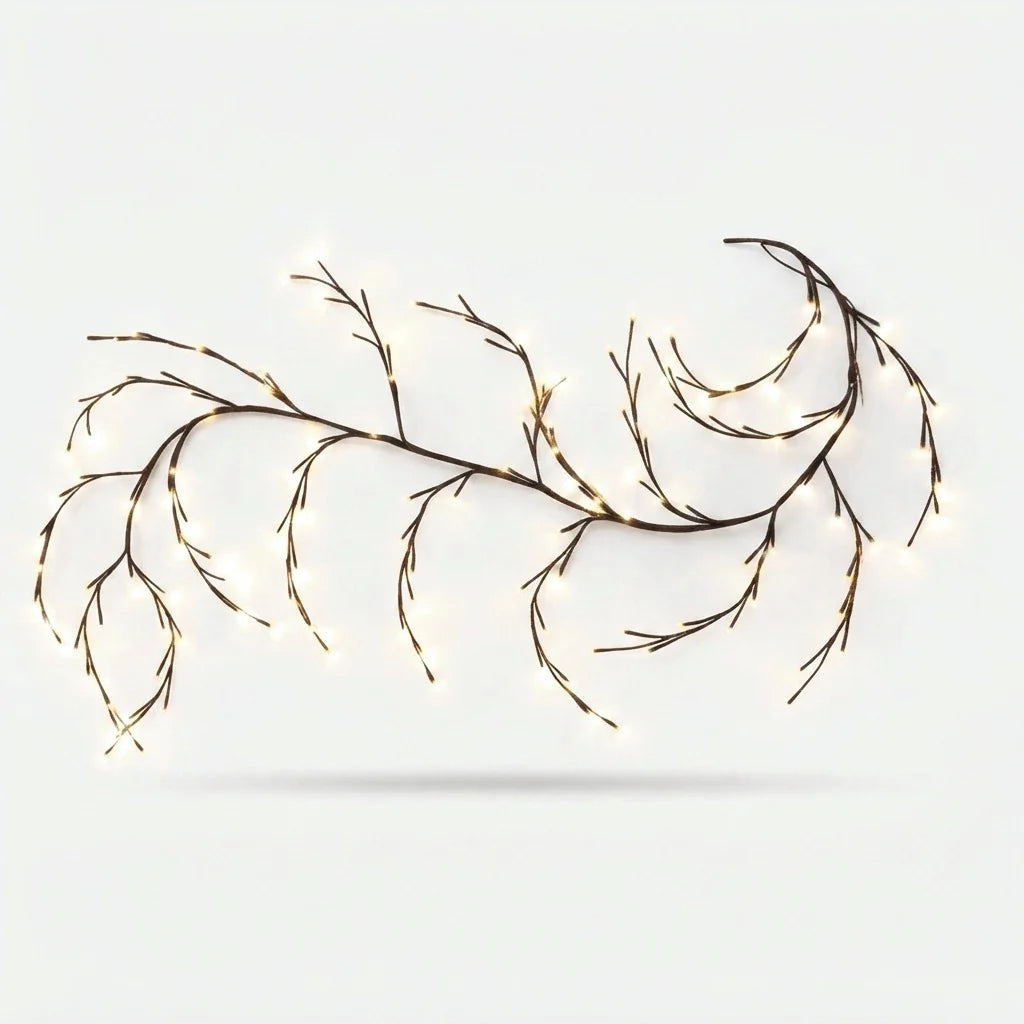 LED String Lights Dimmable Warm White Adhesive Mounting