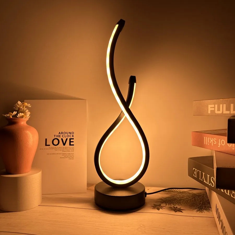 LED Table Lamp Rechargeable Three Color Stepless Dimming